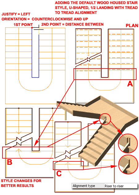 U-Shaped Stair Calculator — Half-Turn Staircase Dimensions