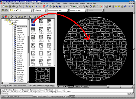 marble hatch pattern in autocad