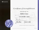 Odins_AutoCAD 2000i_Update_Certificate_of_Completion